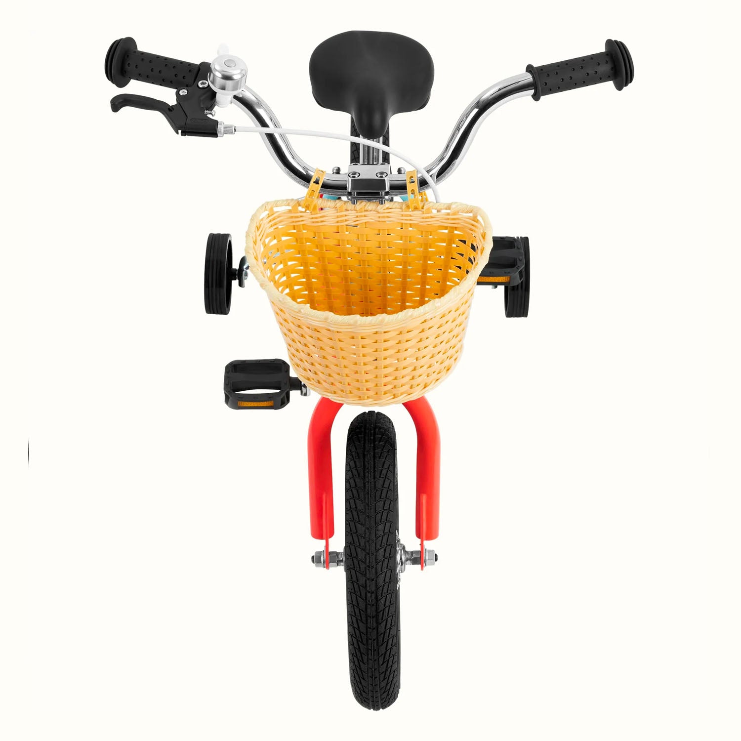 Retrospec Koda Plus 12" Kids Bike > 12" > Starfish basket view, Bixby Bicycles, bixbybicycles.com