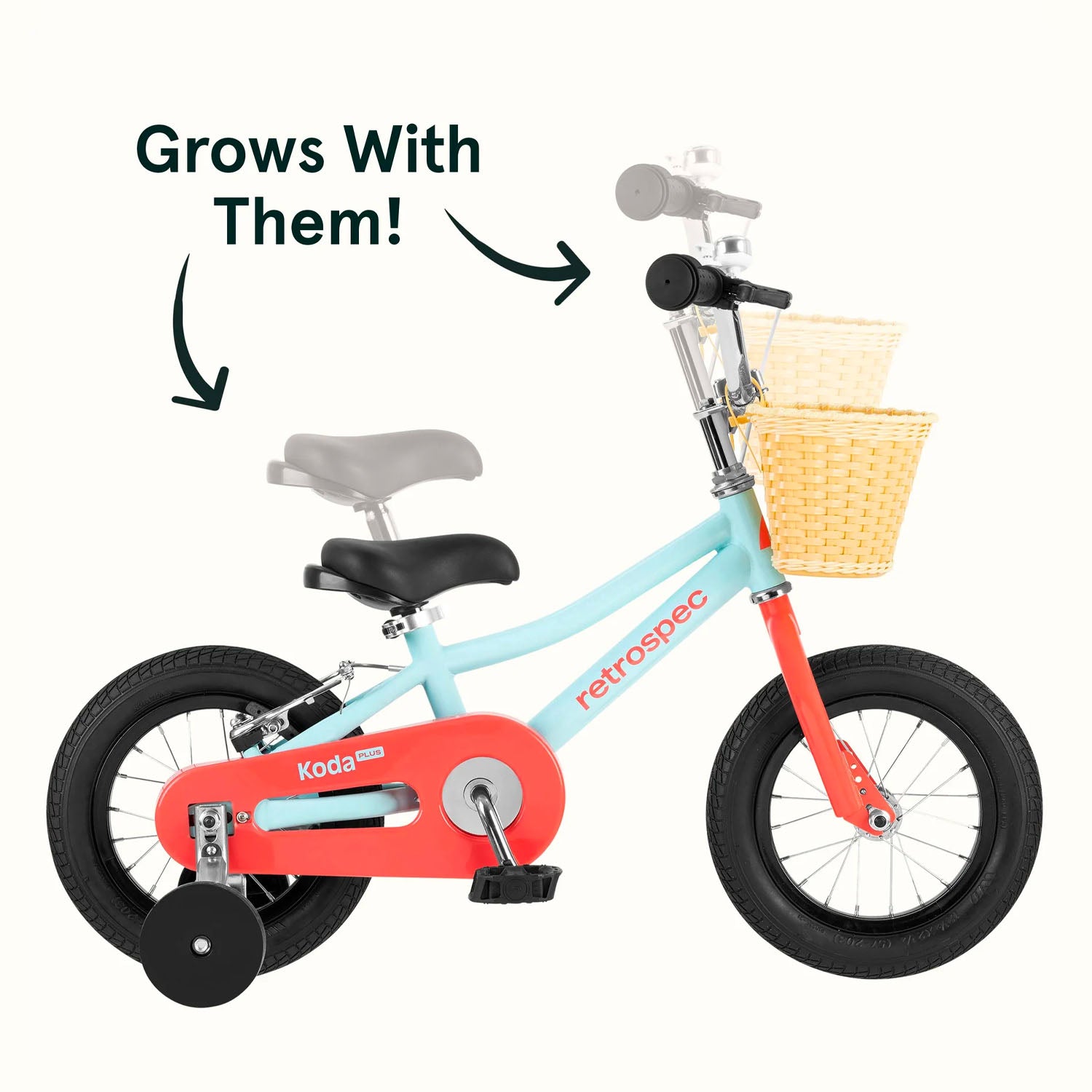 Retrospec Koda Plus 12" Kids Bike > 12" > Starfish grows with child, Bixby Bicycles, bixbybicycles.com