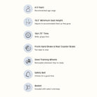 Retrospec Koda Plus 16 Kids Bike > 16" > Starfish Gloss 5476 size chart, Bixby Bicycles, bixbybicycles.com