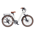 AIMA Santa Monica E-Bike, White, Small, bixbybicycles.com