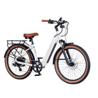 AIMA Santa Monica E-Bike, White, Small, bixbybicycles.com