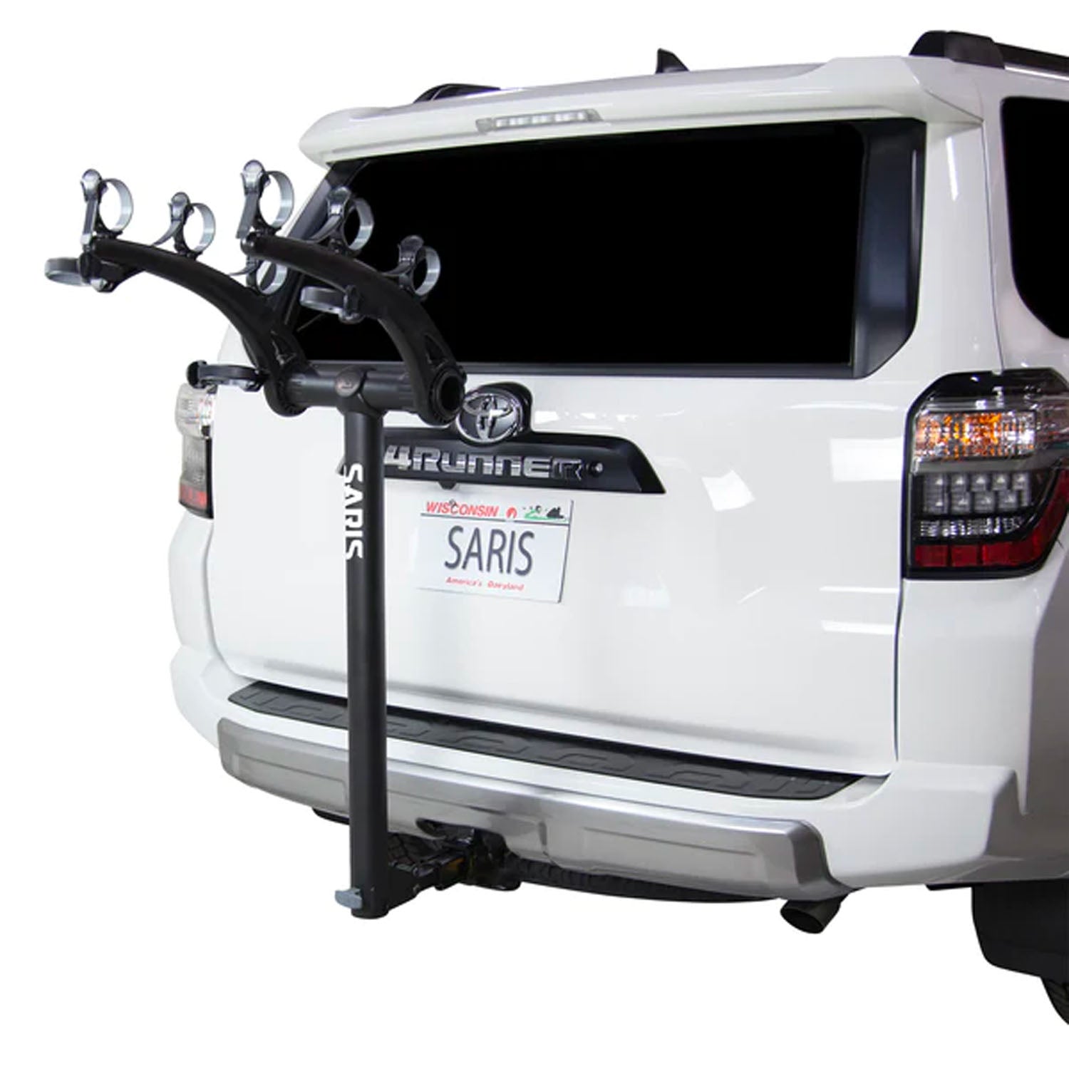 Saris Bones 3 Bike Hitch Rack with fold design and tilt, #883, bixbybicycles.com