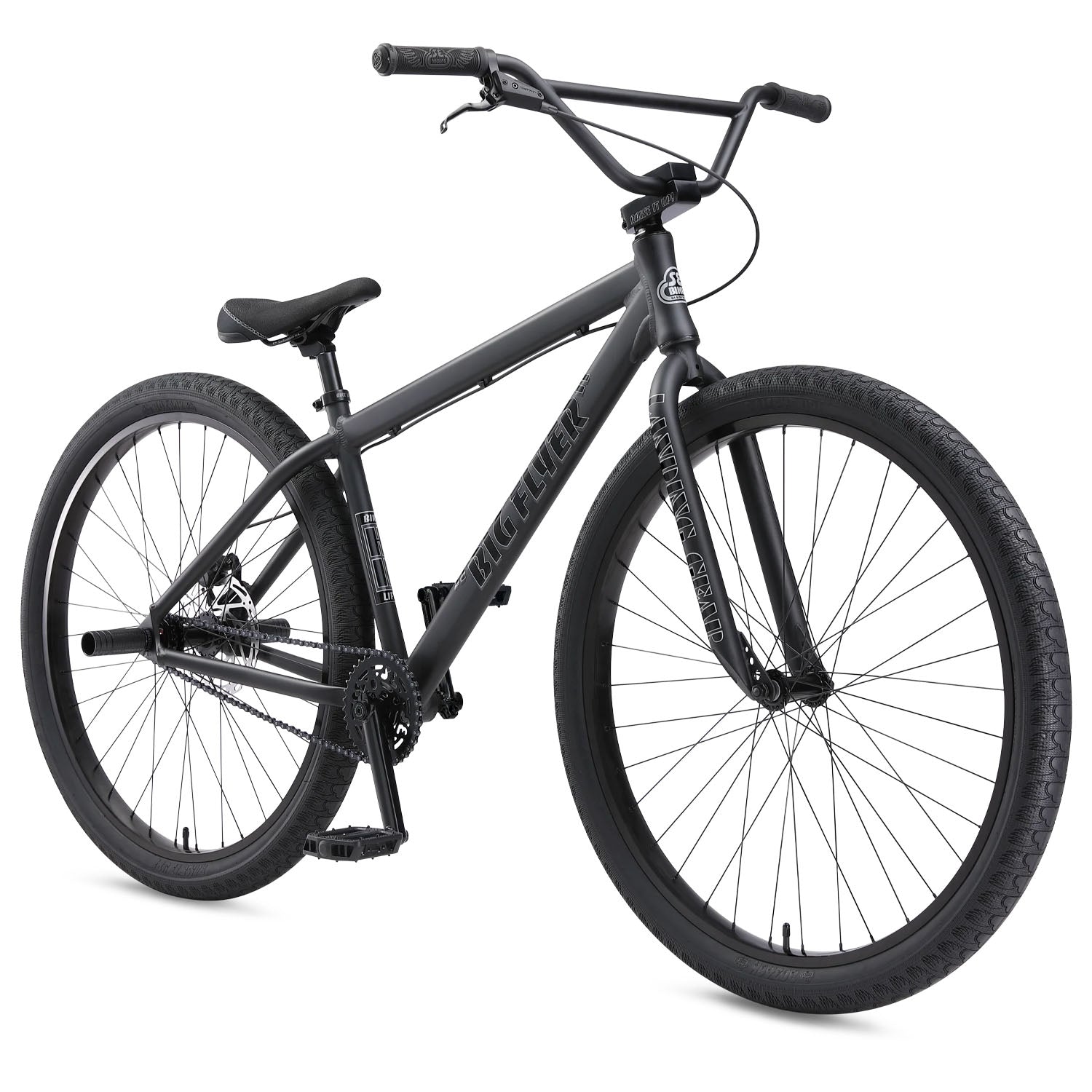 SE Big Flyer 29" BMX 2025, Matte Black, bixbybicycles.com