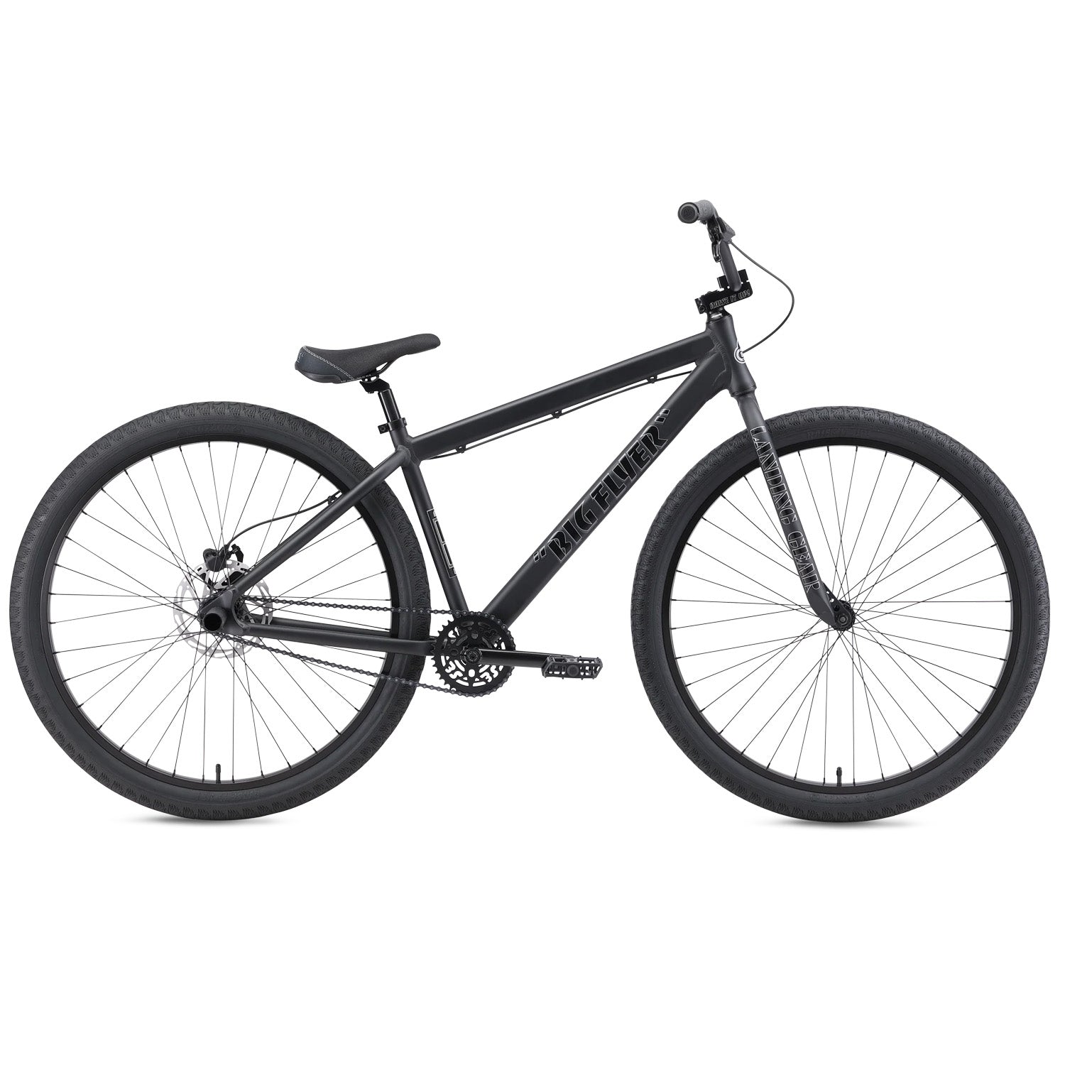SE Big Flyer 29" BMX 2025, Matte Black, bixbybicycles.com