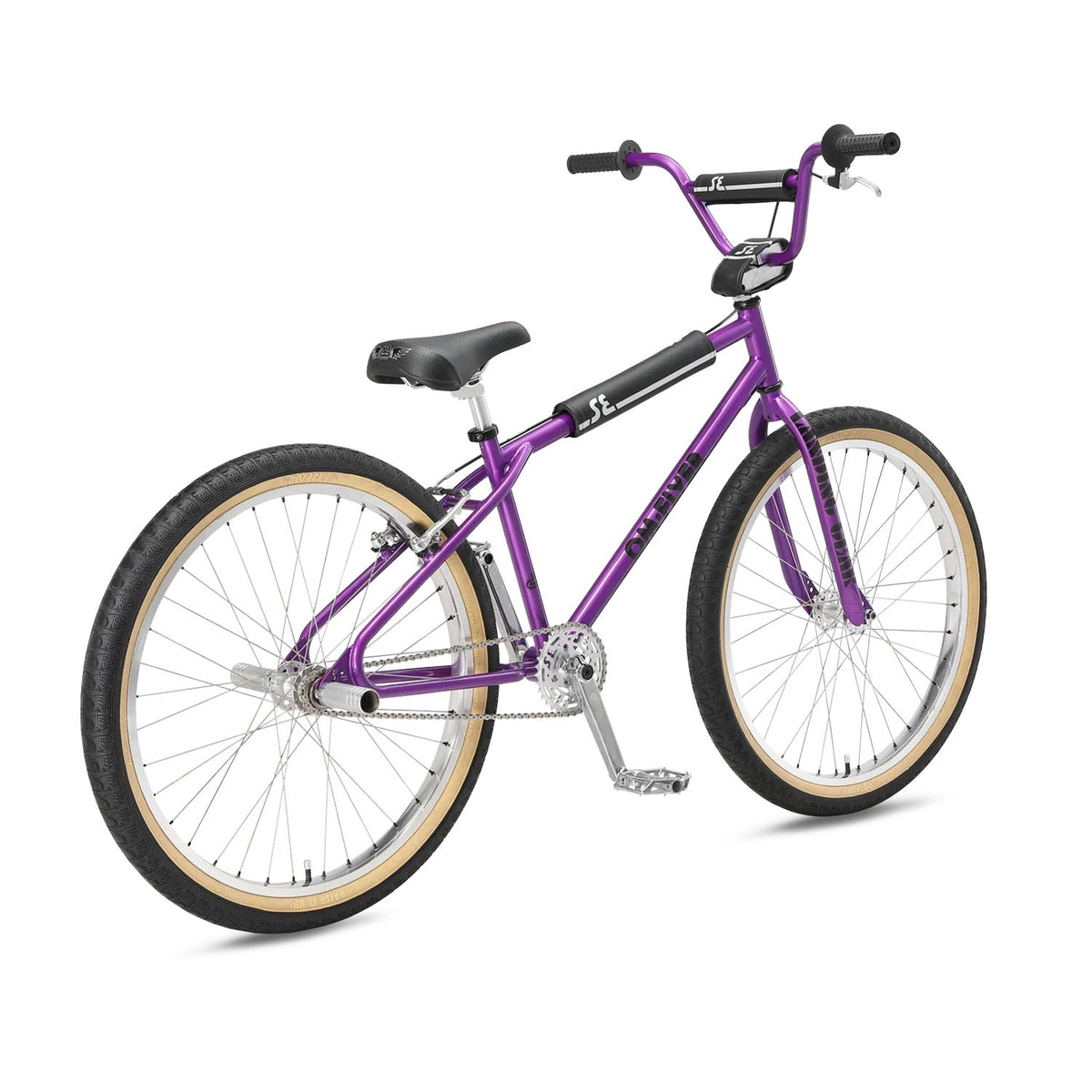 SE OM Flyer 26" BMX Bike, Purple Nurple, bixbybicycles.com