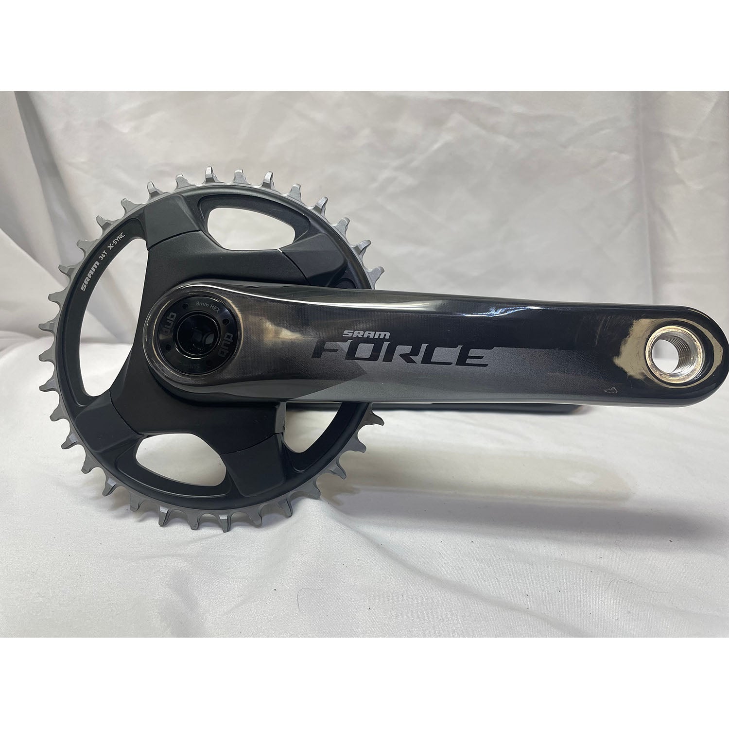 SRAM Force 170mm AXS Crankset, Bixby Bicycles, Oklahoma