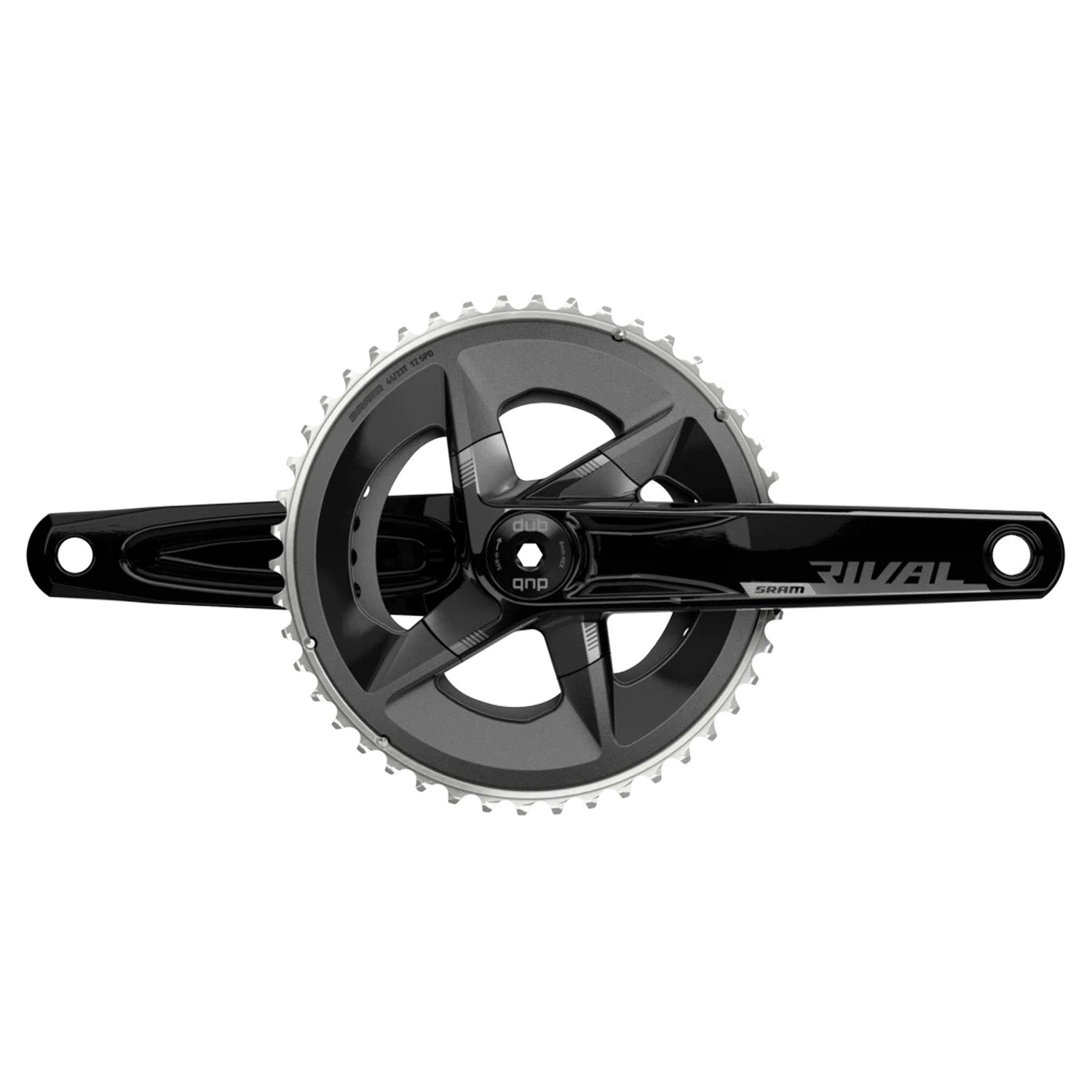 SRAM Rival D1 DUB Road Crankset - 172.5 mm, 46/33T, Black, bixbybicycles.com