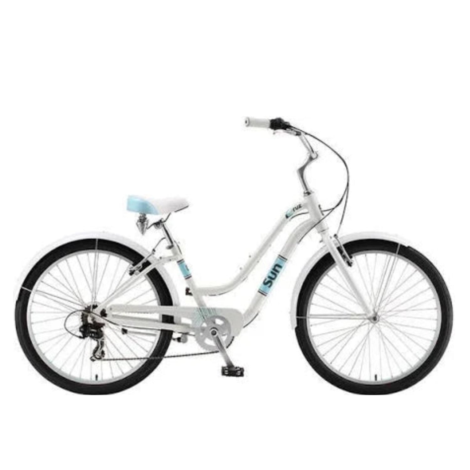 Sun Cruz Alloy Ladies 16, White, 7 Speed, bixbybicycles.com