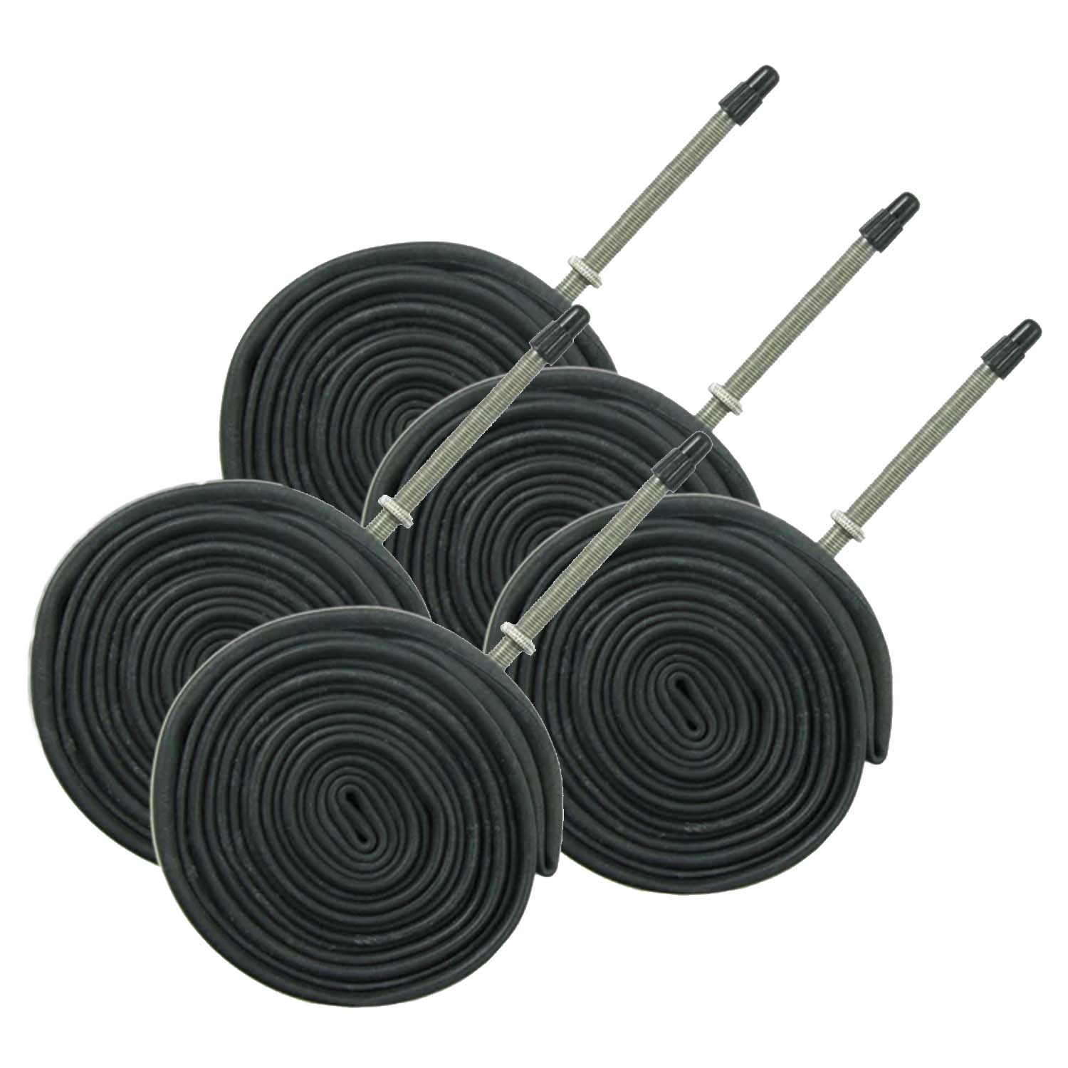 Sunchase Tubes Road 80mm Presta Valve, 700 x 23/25 - 5 Tubes, bixbybicycles.com