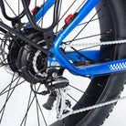Troxus Explorer 26" High Step Fat Tire eBike, 750W, Blue, bixbybicycles.com