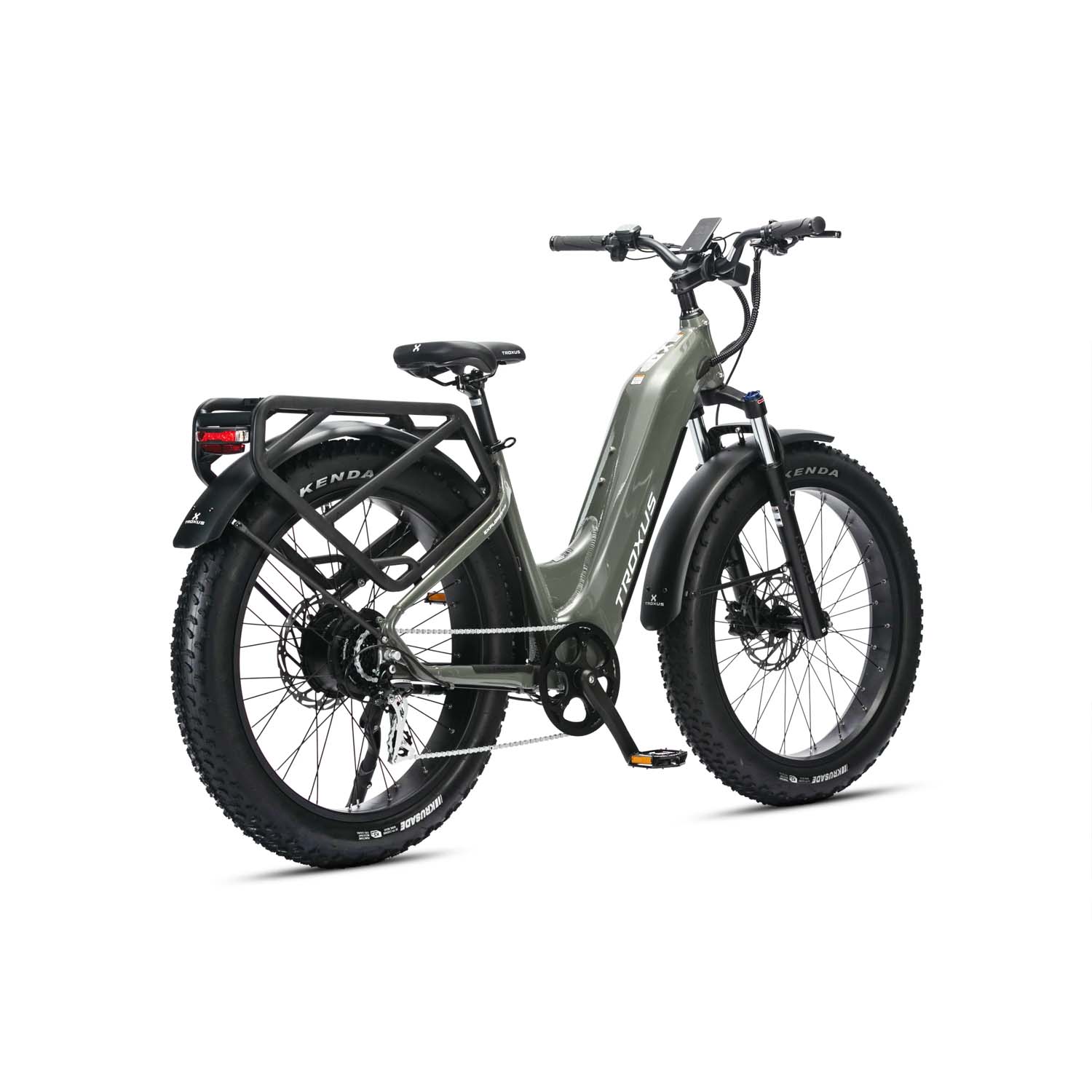 Troxus Explorer MIK Plus St 26" Fat Tire e-Bike, Matt Deep Moss, bixbybicycles.com