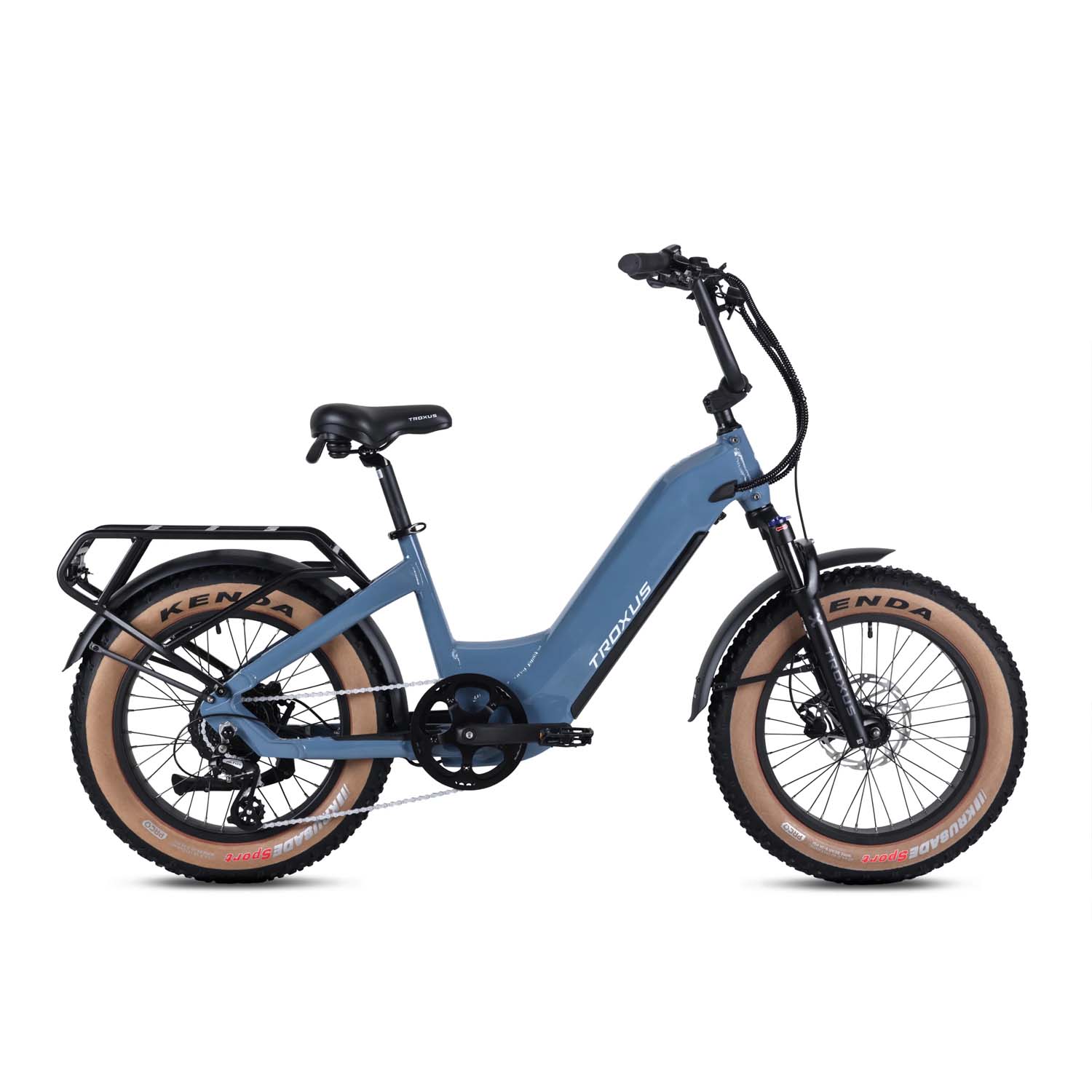 Troxus Lynx Plus 20, Non-folding e-bike, Cadet Blue, bixbybicycles.com