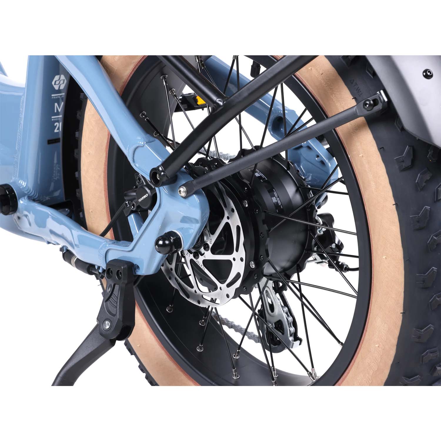 Troxus Lynx Plus 20, Non-folding e-bike, Cadet Blue, bixbybicycles.com
