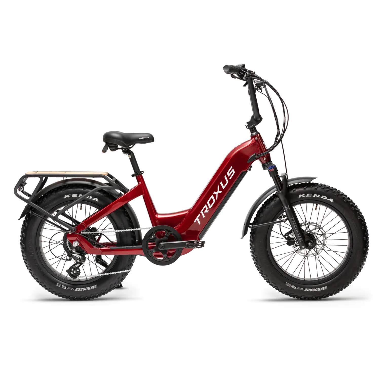 Troxus Lynx Plus E-Bike, Non Folding, 750 Watts, Red, Bixbybicycles.com