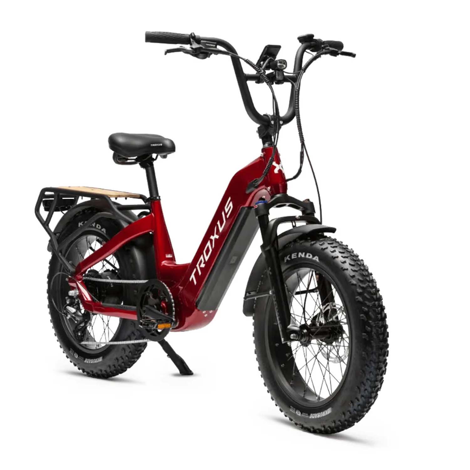 Troxus Lynx Plus E-Bike, Non Folding, 750 Watts, Red, Bixbybicycles.com