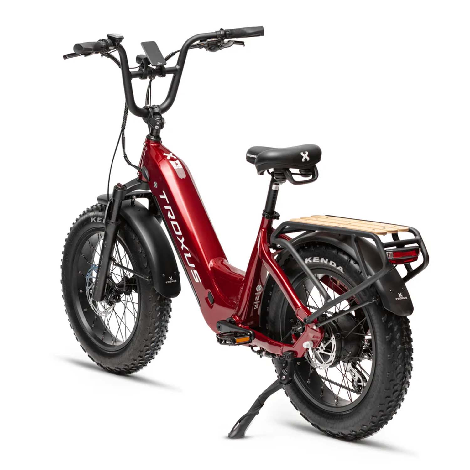 Troxus Lynx Plus E-Bike, Non Folding, 750 Watts, Red, Bixbybicycles.com