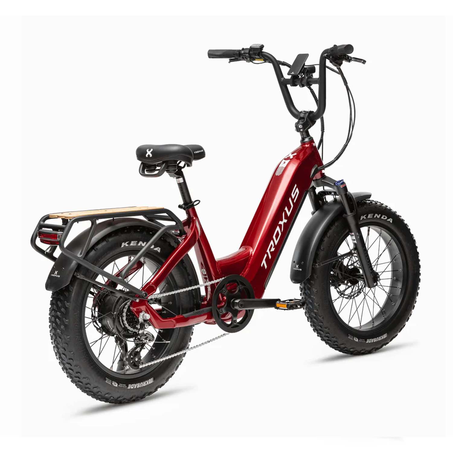 Troxus Lynx Plus E-Bike, Non Folding, 750 Watts, Red, Bixbybicycles.com