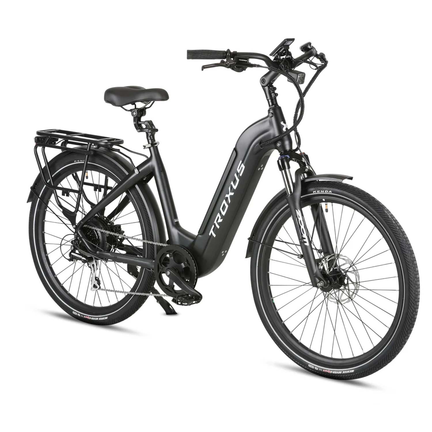 Troxus Trax 1.0 Comuter EBIKE, 500 Watt, Black, bixbybicycles.com