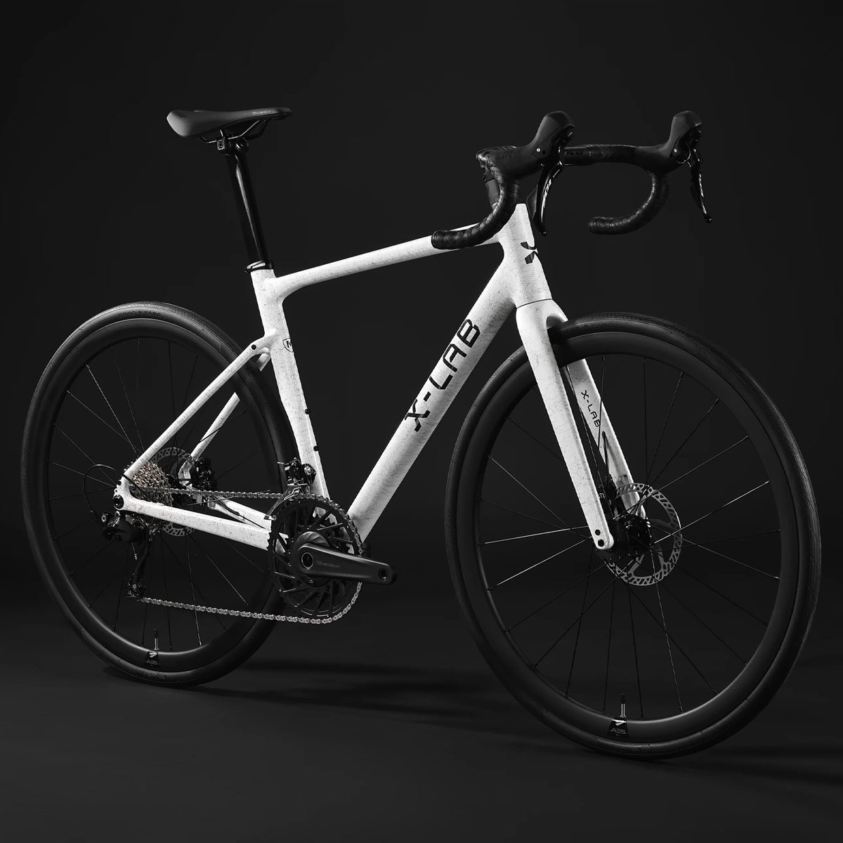 X LABS RS5 Shimano 105 Cable Road Bike, WaveBreaker White, bixbybicycles.com
