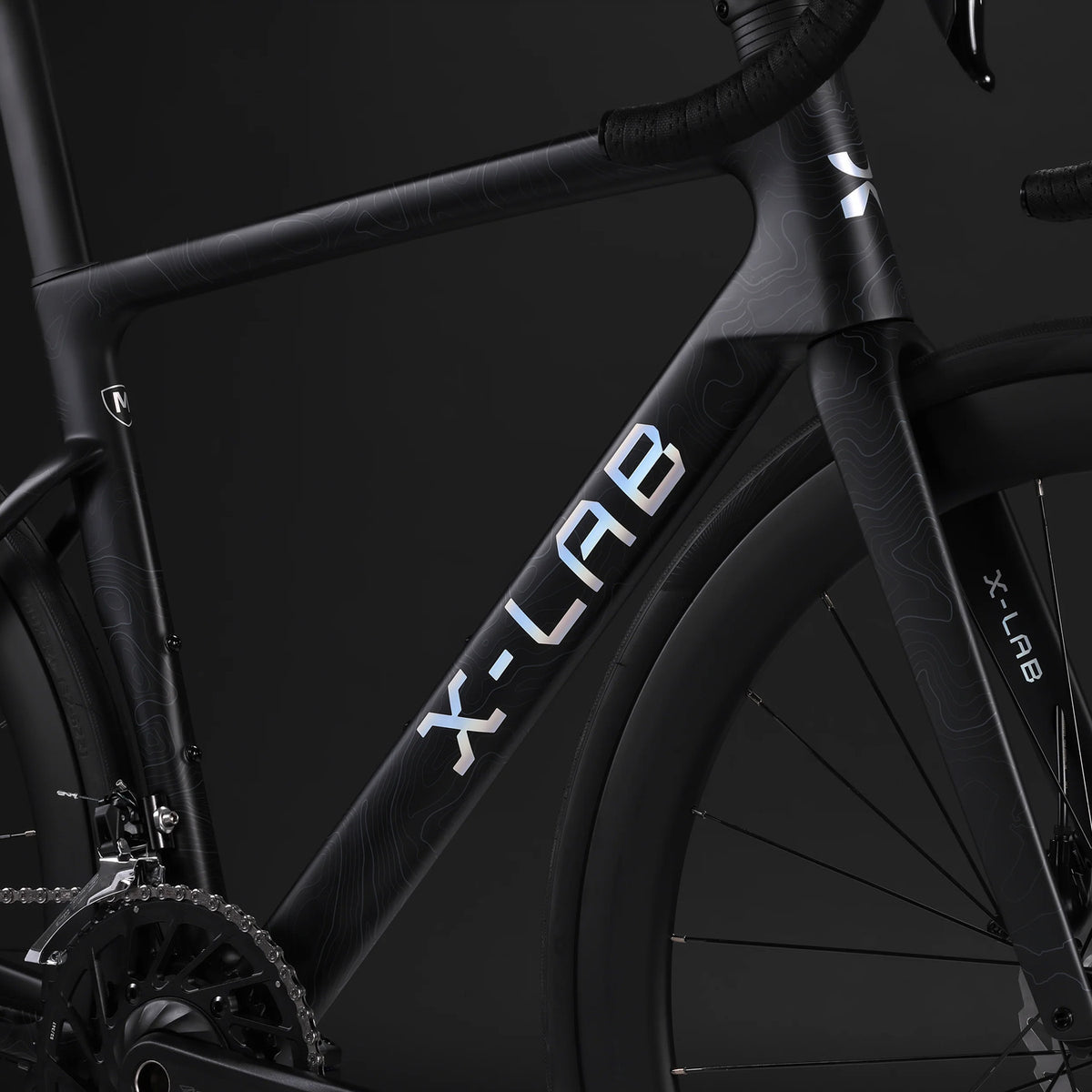 X-LAB RS7 Shimano 105 Di2 Road Bike, Black, bixbybicycles.com