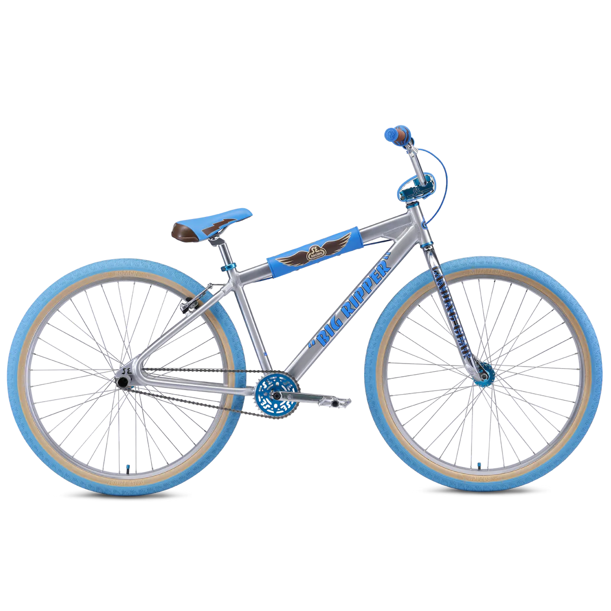 SE Bikes Big ripper 29" wheel 2022 BMX Ball Burnished Silver, Bixby Bicycles, Oklahoma