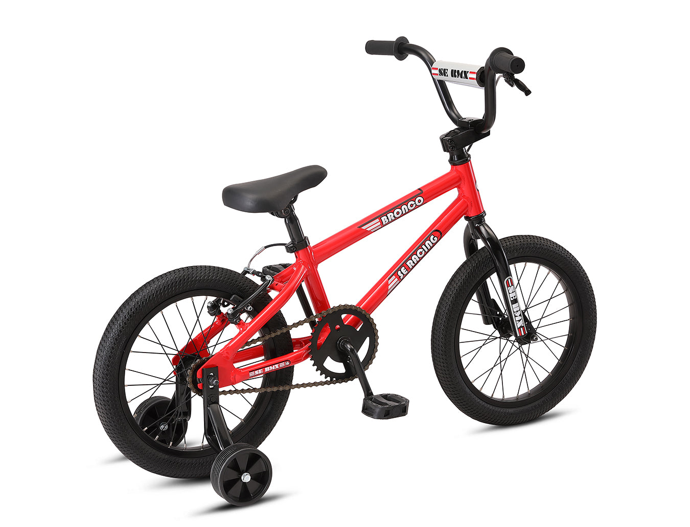 SE Bikes Children's Bronco Red 16" Wheel 2021, Bixby Bicycles, Oklahoma