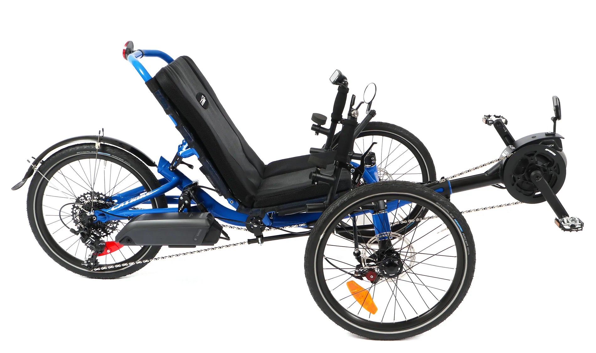 Catrike 5.5.9 Trike side, Electric Blue, BixbyBicycles.com