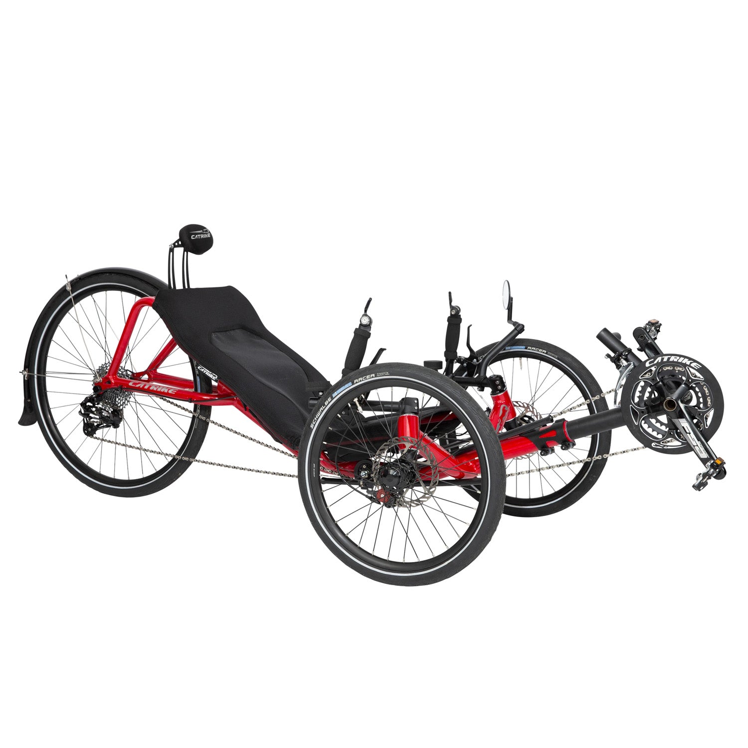 Catrike Expedition Trike Lava Red 3/4 view, Bixby Bicycles, Oklahoma