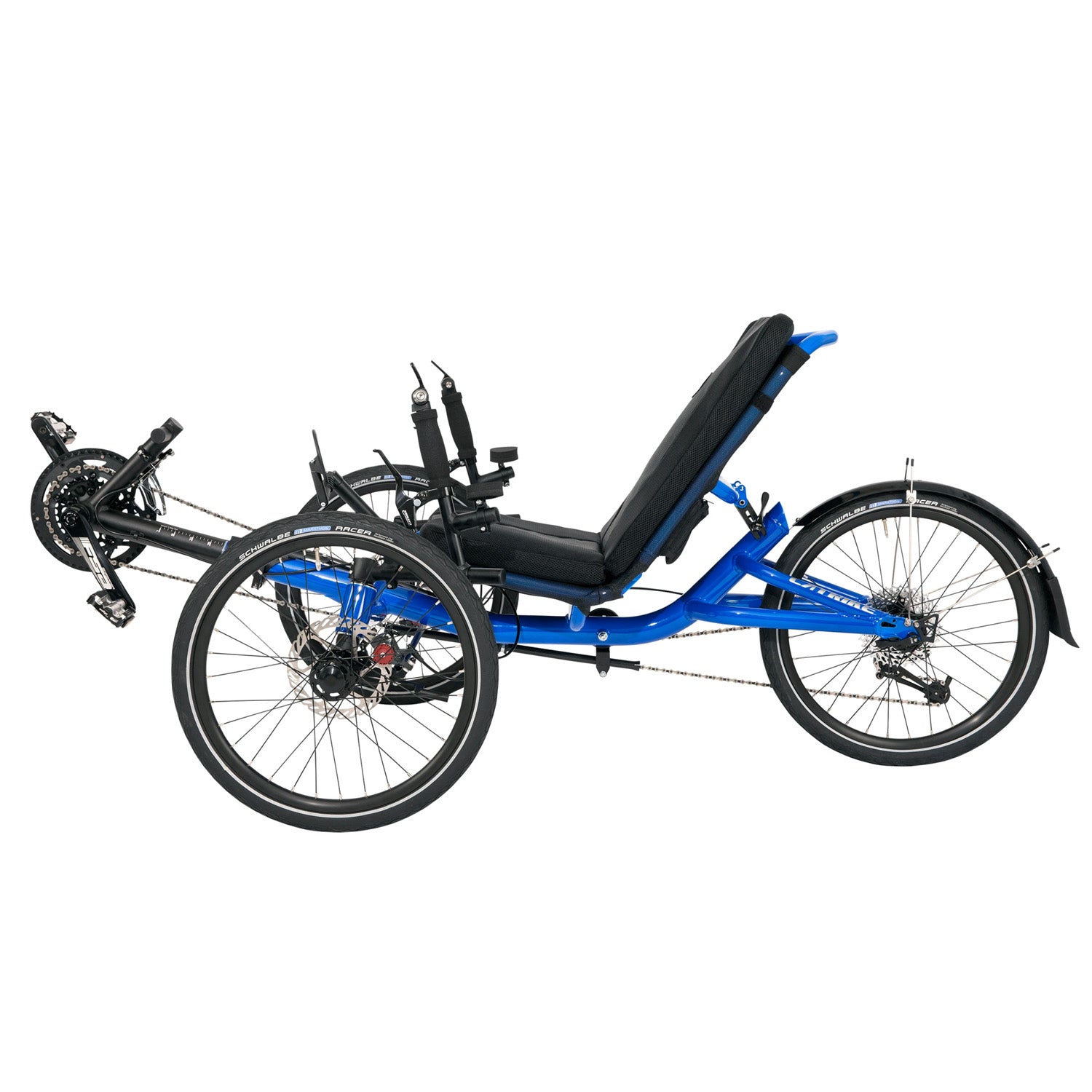 Catrike Villager Trike 2018 Electric Blue side view, Bixby Bicycles, Oklahoma