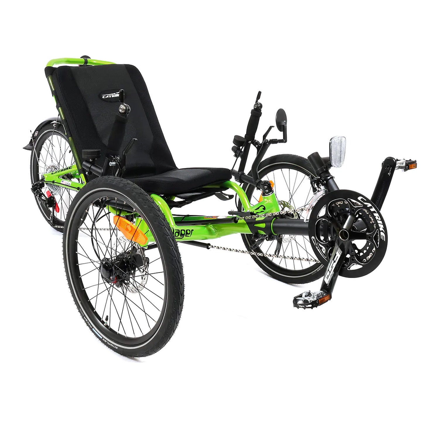 Catrike Villager Trike 2018 Eon Green 3/4 view, Bixby Bicycles, Oklahoma