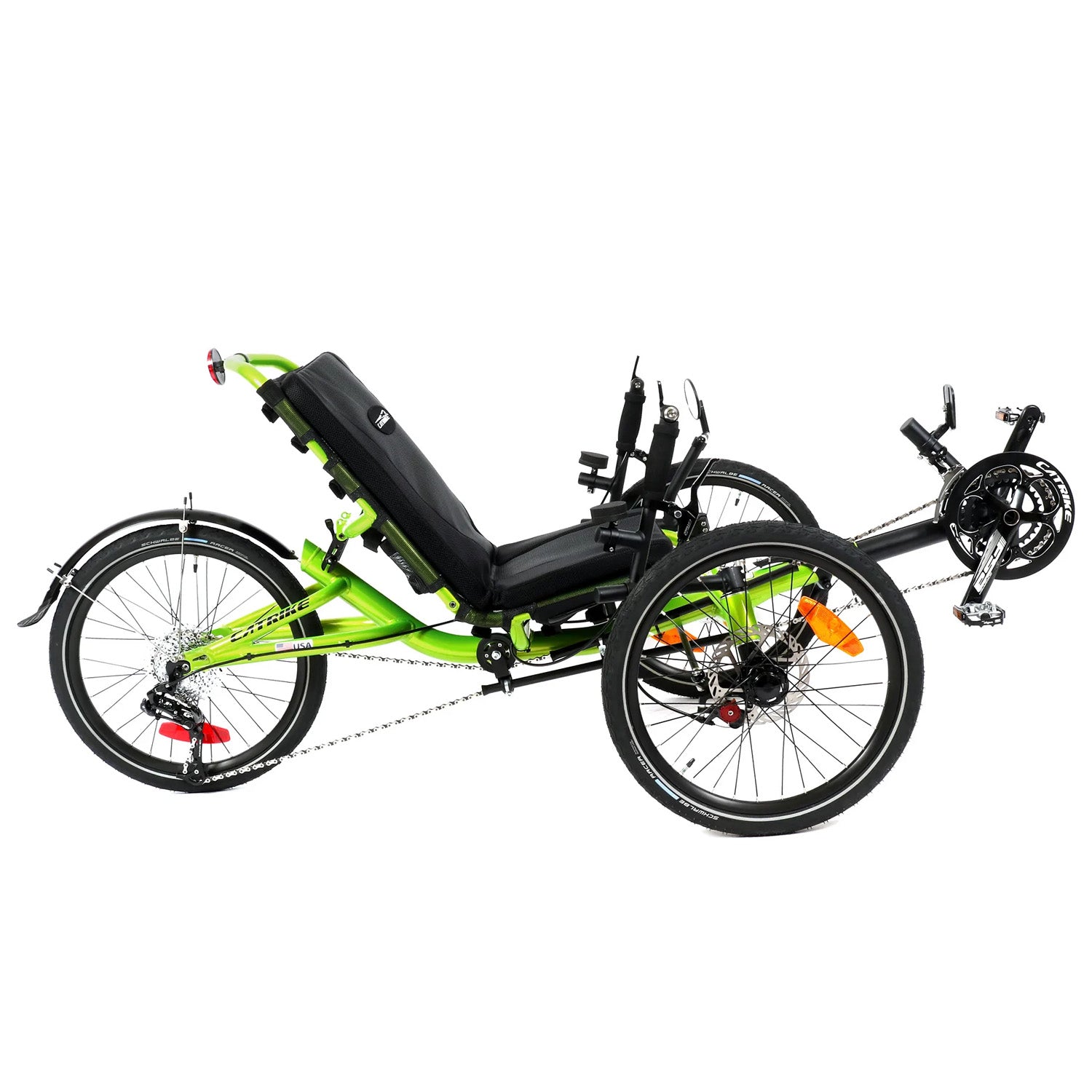 Catrike Villager Trike 2018 Eon Green side view, Bixby Bicycles, Oklahoma