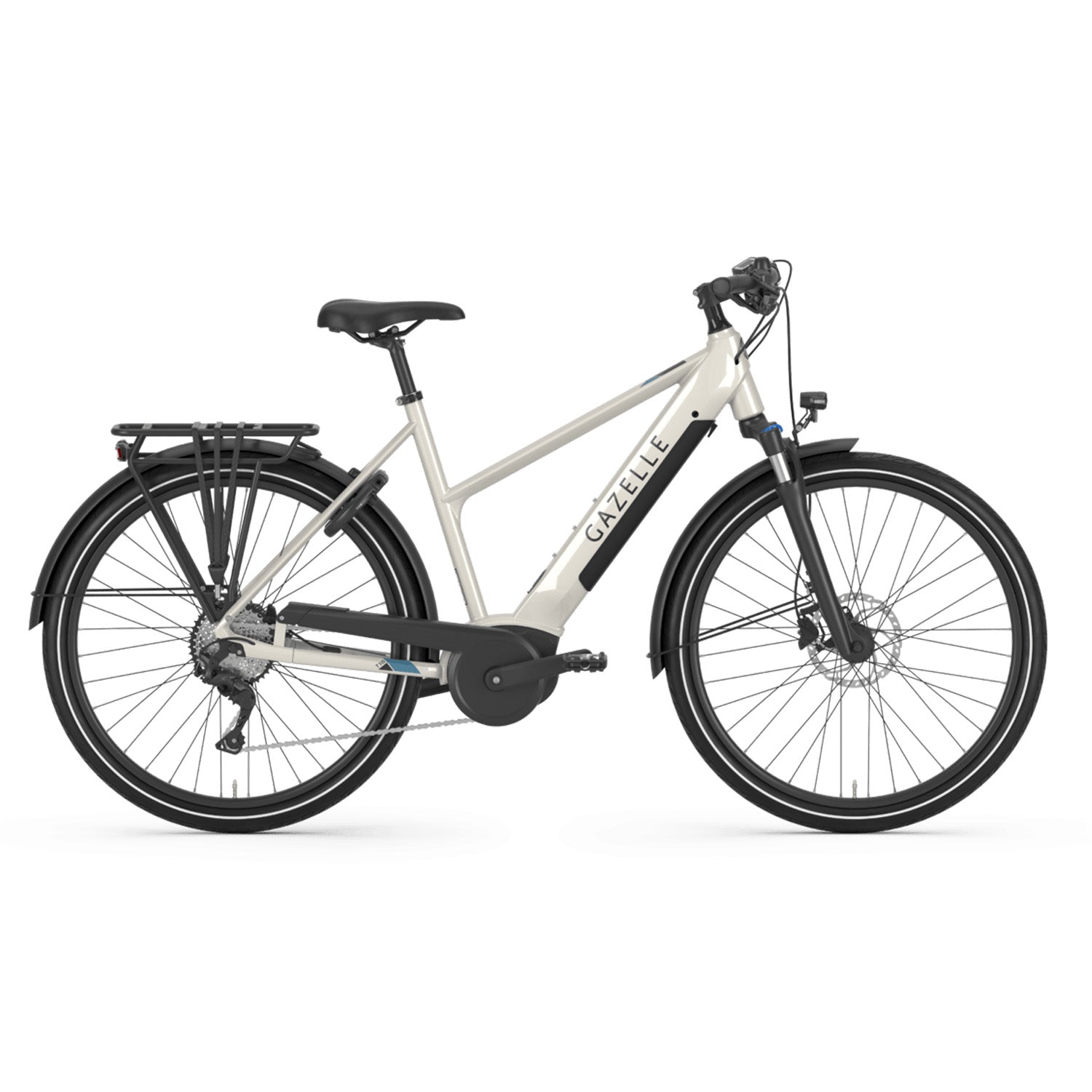 Gazelle Medeo T10 HMB E-Bike Ivory White, Bixby Bicycles, Oklahoma