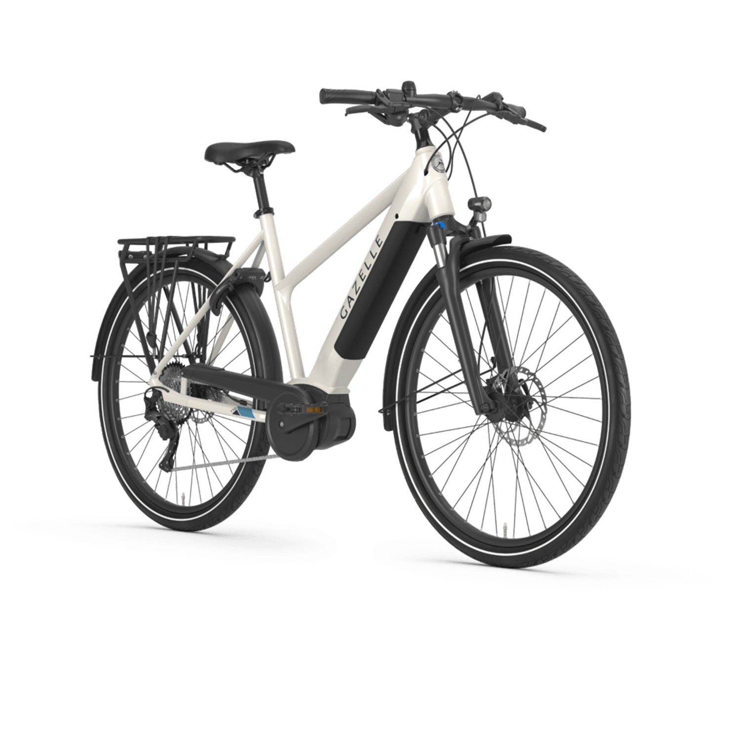 Gazelle Medeo T10 HMB E-Bike Ivory White, Bixby Bicycles, Oklahoma
