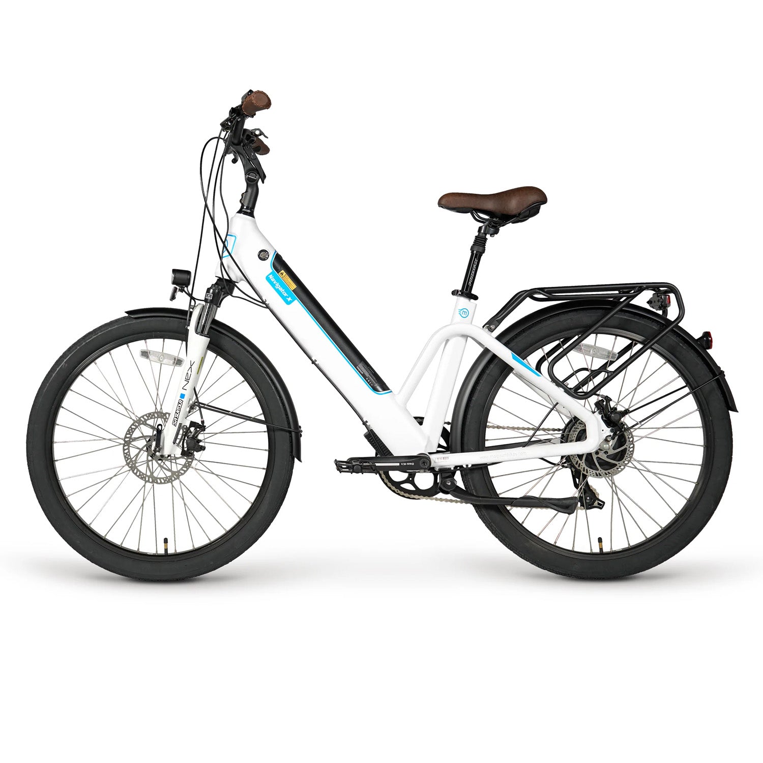 Magnum Navigator X E-Bike White/Blue, Bixby Bicycles, Oklahoma