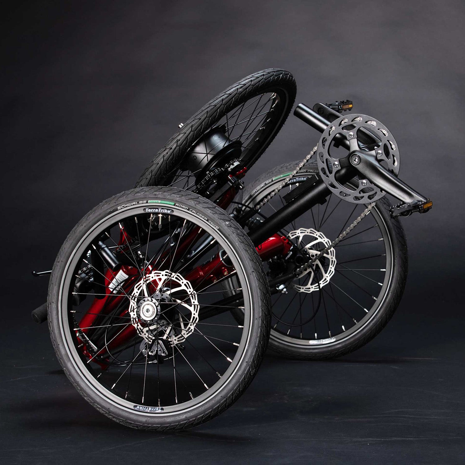 TerraTrike Traveler - Red 2022 folded, Bixby Bicycles, Oklahoma