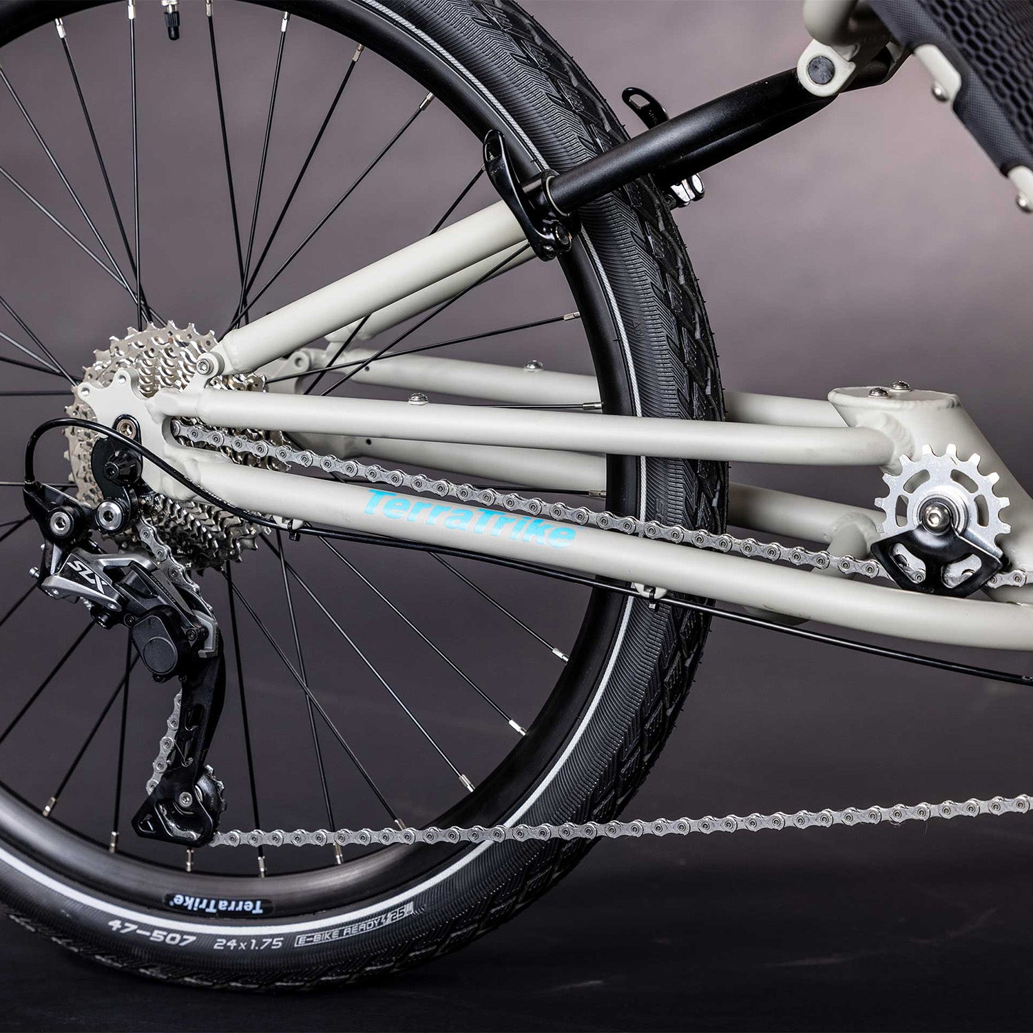 TerraTrike GTS, 24" Rear, Shamino 105, Fog, bixbybicycles.com