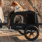 Retrospec Rover Waggin, Pet Trailer, Black, bixbybicycles.com