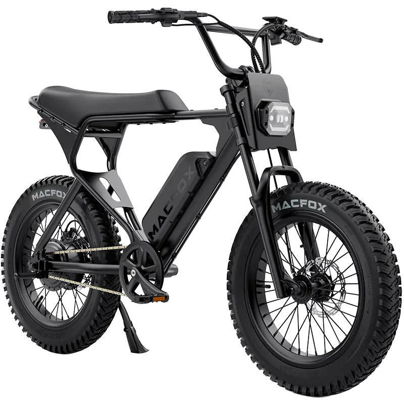 Macfox X1S Commuter E-Bike, 500W 48V, Black, bixbybicycles.com