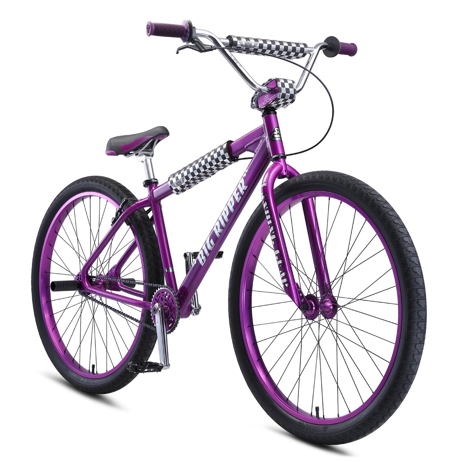 SE Bikes BMX Big Ripper 29" Wheel 2023, Purple Rain, front view, Bixby Bicycles, OK