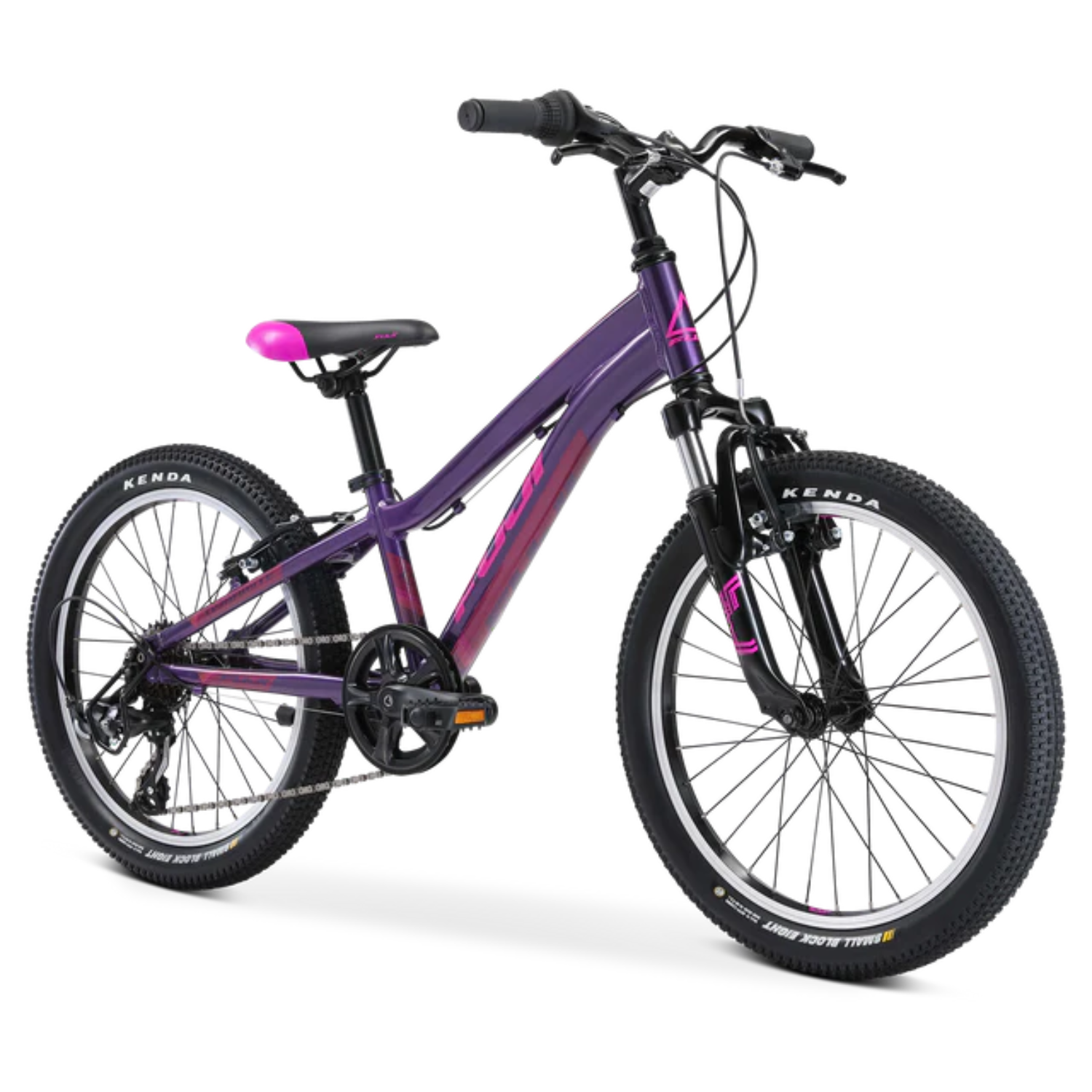 Fuji Dynamite 20" Kid's Bike, 6 speed, Purple, bixbybicycles.com