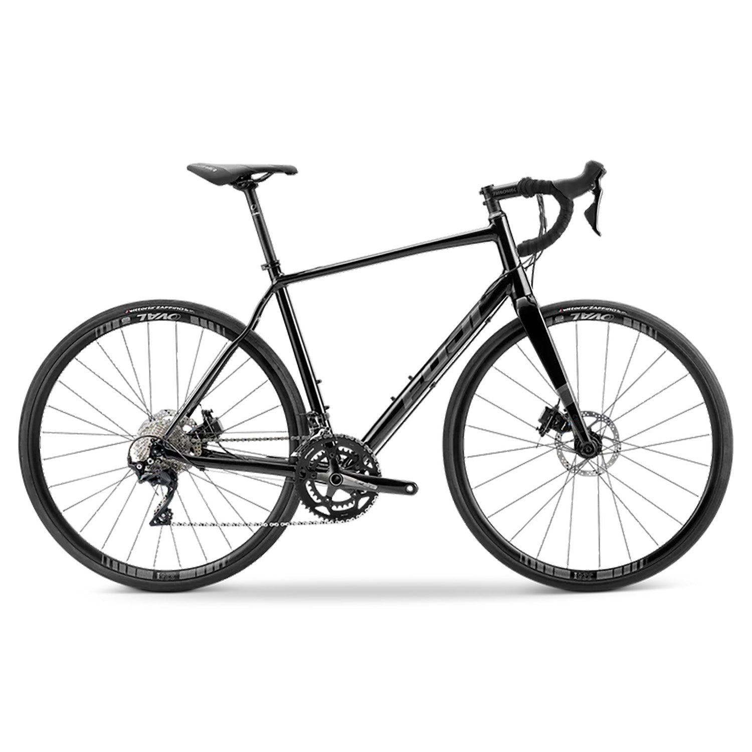 Fuji Sportif 1.1 - 46cm, Pearl Black/Charcoal, side view, Bixby Bicycles, Oklahoma