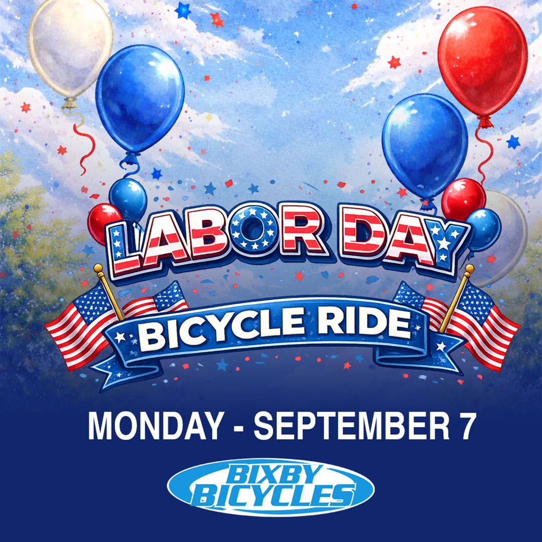 Bixby Bicycles Labor Day bike ride, September 7th, 2026