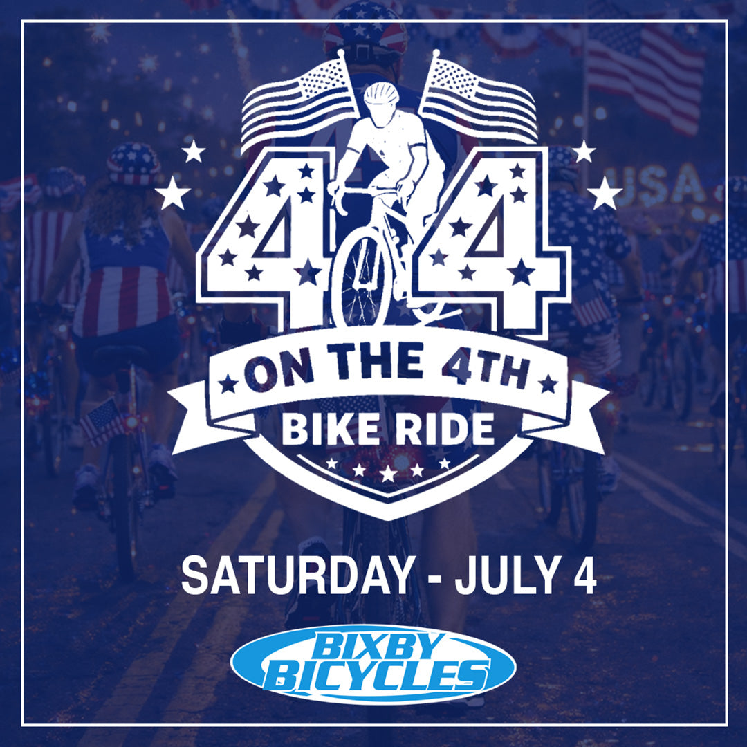 Bixby Bicycles sponsors 44 on the 4th Ride at Riverwalk, Jenks, OK on July 4th, 2026