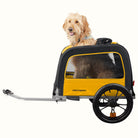 Retrospec Rover Waggin, Pet Trailer, Yellow/Orange, bixbybicycles.com
