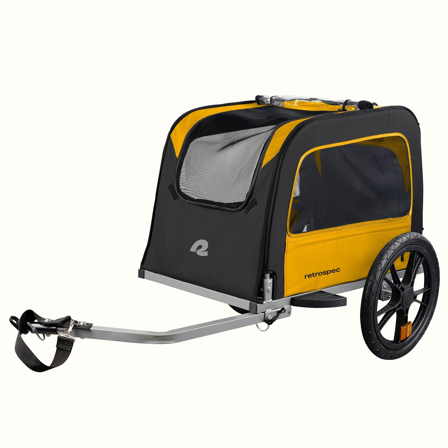 Retrospec Rover Waggin, Pet Trailer, Yellow/Orange, bixbybicycles.com