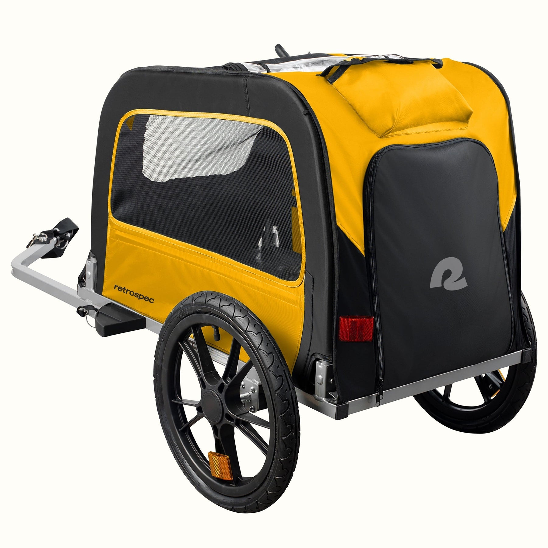 Retrospec Rover Waggin, Pet Trailer, Yellow/Orange, bixbybicycles.com