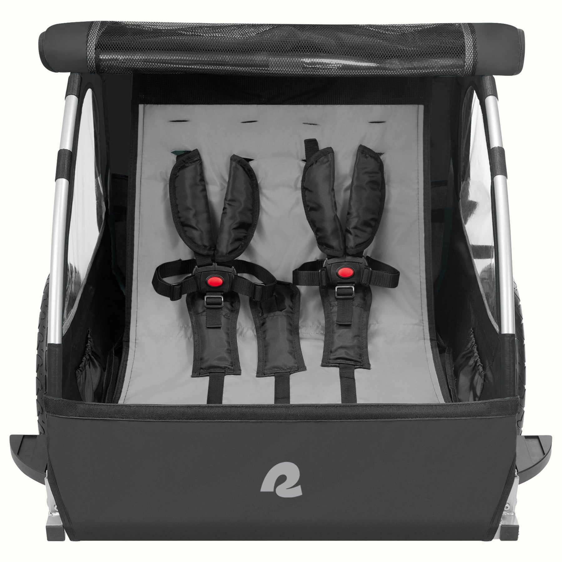 Retrospec Rover, 2 Passenger Trailer all black, bixbybcycles.com