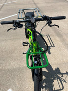 YUBA FastRack Cargo/Passenger E-Bike, Green, Gently Used, bixbybicycles.com