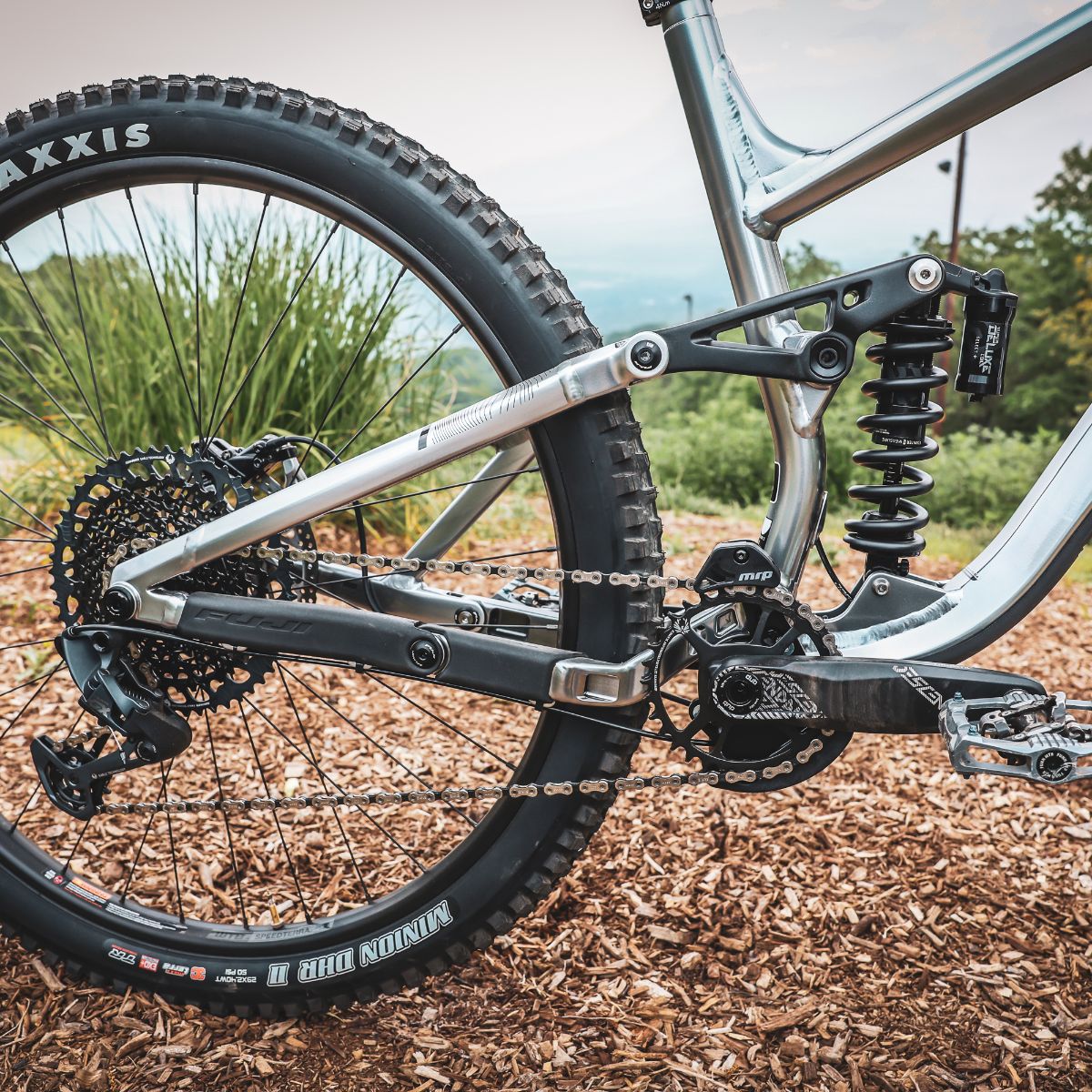 Fuji Rakan  1.1 LT Full Suspension Mountain Bike, 29ER, Silver, bixbybicycles.com
