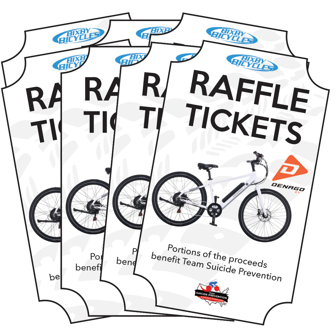Raffle Tickets to Support Team Suicide Prevention, 7 tickets, bixbybicycles.com